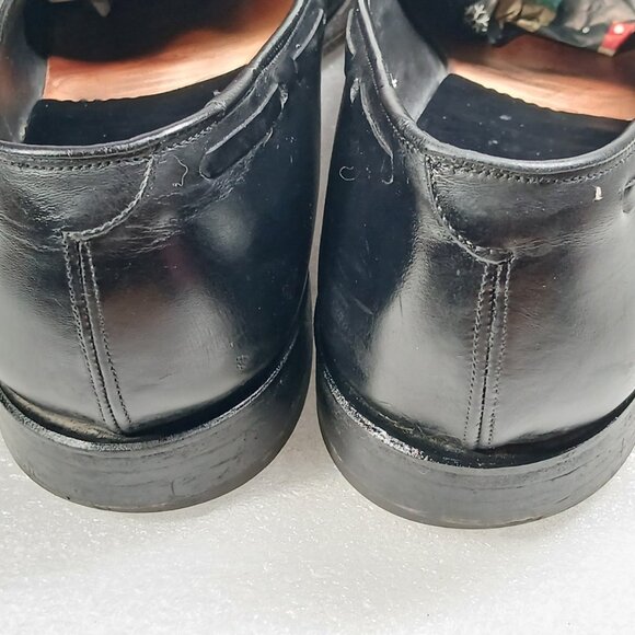 Johnston & Murphy Crown Aristocraft Black Tassel Loafers Mens 12 USA Made VGUC - Picture 13 of 15